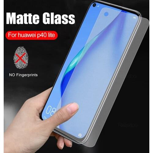 Matte Tempered Glass for huawei p40 lite e Anti-fingerprint Frosted protective glass p20 p30 p40 lite honor 30 10i 10lite 20 pro