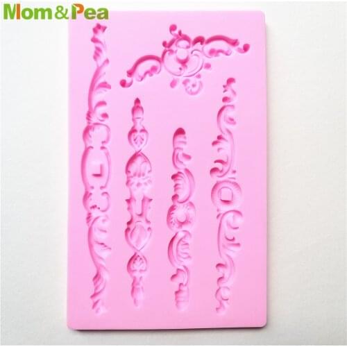 MPA2085 Long Decos Shaped Silicone Mold Gum Paste Chocolate Ornamental Fondant Mould Cake Decoration Tools
