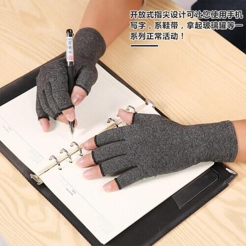 2Pairs Rheumatoid Anti Arthritis Health Compression Therapy Gloves Unisex Osteoarthritis Joint Pain Relief Wrist Rest Supportor