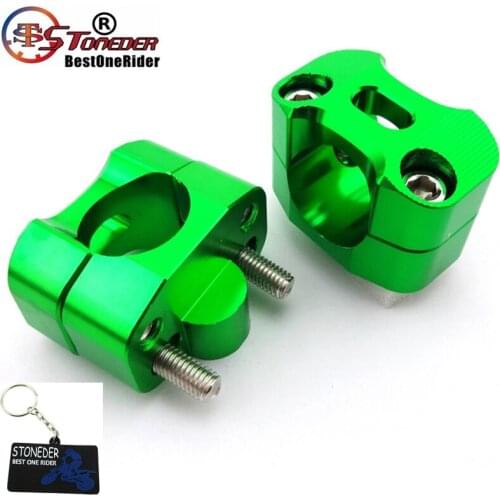 STONEDER Handle Bar Clamp Adapter Risers Taper For Fat 1 1/8'' 28mm Handlebar Pit Dirt Bike ATV Quad Motocross Motorcycle KLX