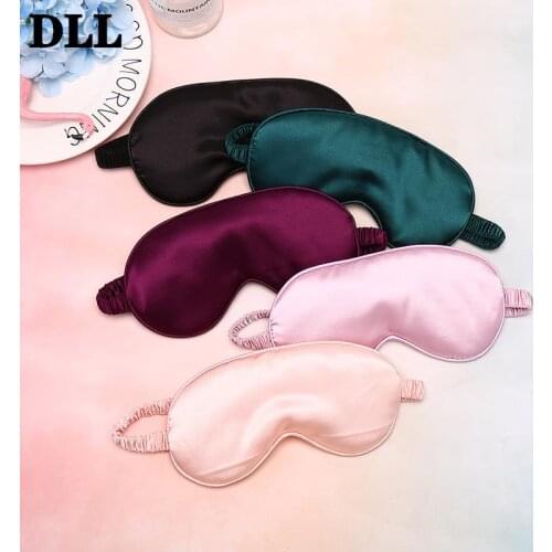 Eyepatch Nap Eye Patch Rest Blindfold Women Imitated Silk Sleep Eye Mask Portable Travel Eye Cover Sleeping Mask Night Eyeshade