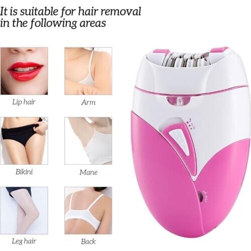 Professional USB Rechargable Painless Women Body Face Leg Bikini Hand Shaver Trimmer Hair Removal Epilator Machine