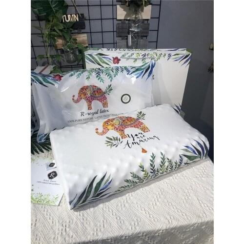 Manufacturers spot Thai natural elephant wolf tooth particles latex single pillow pillow supply source