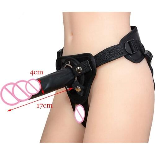 Realistic Dildos Penis Wear Pants Male Chastity Belt Urethra Foreskin Ring Fetish Body Harness Flirting Sex Toys for Gay Lesbian