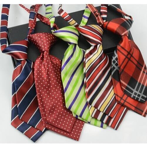 Mix Color 20pcs/lot Rayon Big Dog Tie Pet Cat Kids Children Necktie Multi-Style Fashion Collar Tie Cute Pet Dog Bowties BS046