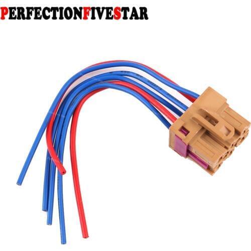 1J0937731 For VW Passat 1997-2000 Touareg 2011 2012 For Audi A4 1995-1997 Air Blower Fan Wiring Harness 6 Pin Plug Connector