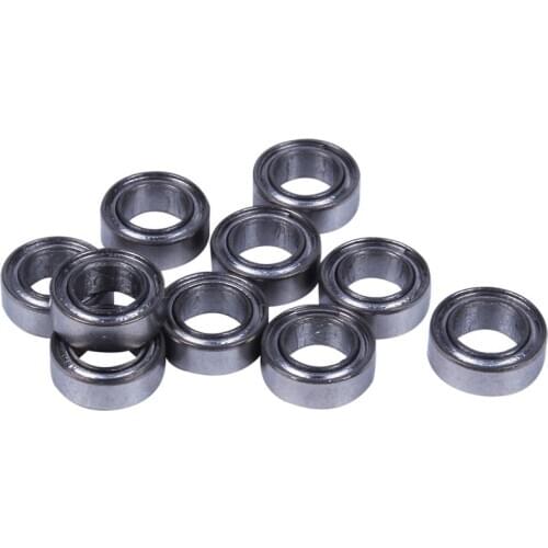 10pcs 13Size Miniature Metal Shielded Sealed Groove Model Ball Bearing Size: MR74-ZZ 4*7*2.5mm