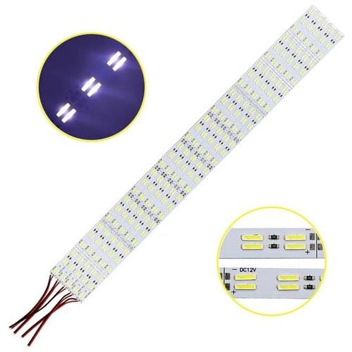 120leds/m 60leds/0.5m SMD 8520 led strip Double Row Korea chip SMD8520 50cm Hard BAR Light DC12V Super bright Cold white