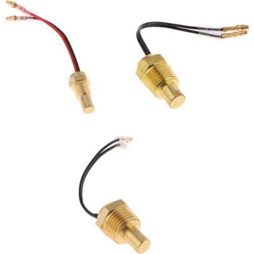 12V-24V Car Truck Digital Water Temp Temperature Sensor Head Plug 10+17+21mm