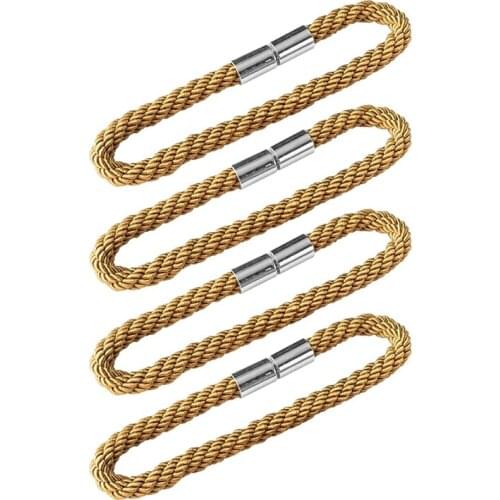 4 Pcs Curtain Tiebacks, Magnetic Curtain Tiebacks Window Curtain Ties For Home Office Decorative Tiebacks Decorative