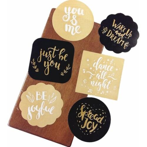 80pcs/lot Cute useful best wishes gloss seal sticker for packaging baking diary sticker labels School Office Supplies