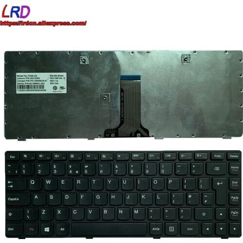 UK English Keyboard for Lenovo G400 G410 G405 G480 G485 Z480 Z485 Z380 B480 B485 Laptop 25212093 25212063 25212033