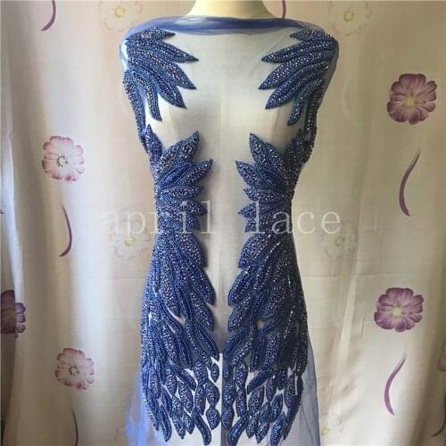 April 2021 Stock Mia074# Hand Made Stone Beads Luxury Front Cutting Accessory For Wedding Bridal /Fashion Designer