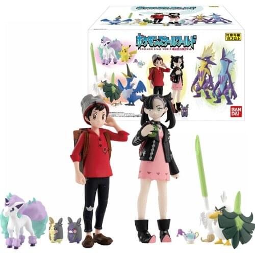 Bandai Originele Pokemon Galar Regio Snoep Speelgoed 1/20 Pokemon Pikachu Anime Figuur Toy Doll Childrens Toys Birthday Gifts