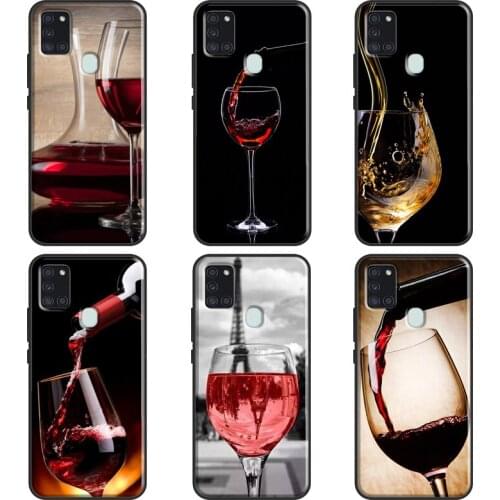 Wine Glass Bottle Case For Samsung A51 A71 A11 A31 A10 A20 S A30 A40 A50 A70 A21S A20e A12 A32 A52 A72 Cover