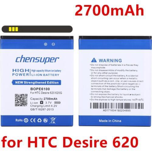 Chensuper 2700mAh BOPE6100 Li-ion Phone Battery for HTC Desire 620 620G D620 D620h D620u Desire 820 Mini D820mu A50M