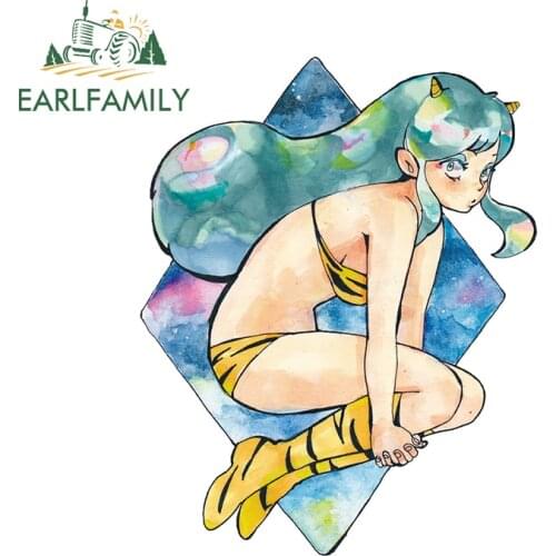EARLFAMILY 13cm x 10.4cm for Urusei Yatsura Fine SUV Car Stickers Personality Creative Waterproof Occlusion Scratch Decals