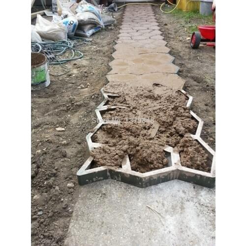 DIY Stone Pavement mold for making pathways for your garden Concrete garden molds