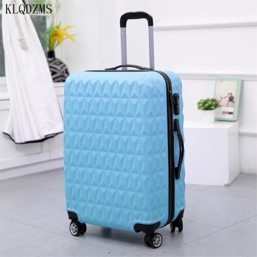 KLQDZMS Travel Tolley Luggage Suitcase Spinner ABS Rolling Luggage Men Women Carry Ons box 20"24 Inch