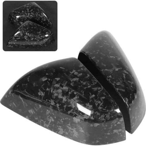 Rearview Mirror Cover Trim Cap Forged Carbon Fiber Exterior Decor Fit for Tesla Model X 16-20 car styling