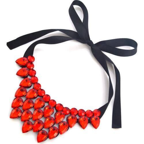 Leanzni Crack, heart-shaped resin necklace fashion accessories short statement necklace gift wholesale women