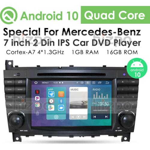 Android 10 HD IPS Multimedia Car Radio Player for Mercedes Benz C-Class W203 CLK-Class W203 W209 DVD Touch Screen GPS Navigation