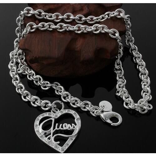 Yingwu New Metal Heart-shaped Choker Necklaces For Women Simplicity Sexy Hollowing Out Jewelry Necklaces Wholesale