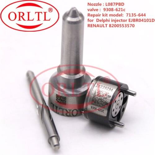 ORLTL 7135-644 Injector Nozzle Repair Kits L087PBD L087PRD L087PBC Valve 9308621C For SUZUKI EJBR04101D RENAULT 8200553570