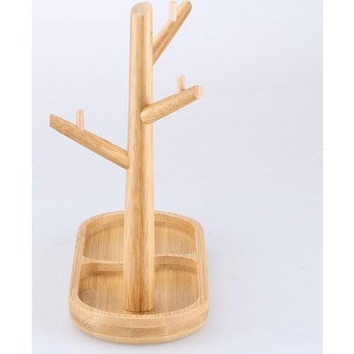 Modern Banboo Desktop organizer Tree Branch Storage Rack For Key Hanging Organizer Stand Jewelry Holder