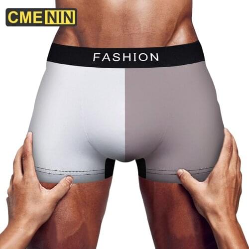 CMENIN Mens Boxer Cotton Gay Mans Underwear Boxer Homme Mens Underpants Men Underwear Boxers Long Boxer Male Underwear CM894
