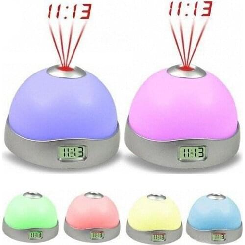 Magic LED Projection Alarm Clock Night Light Starry Sky Star Digital Color Changing Clocks Rgb Night Light Alarm Despertador #Y2