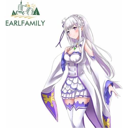 EARLFAMILY 13cm x 9.5cm for From Anime Re ZERO -Starting Life In Anot Funny Car Stickers Suitable for VAN RV Decals