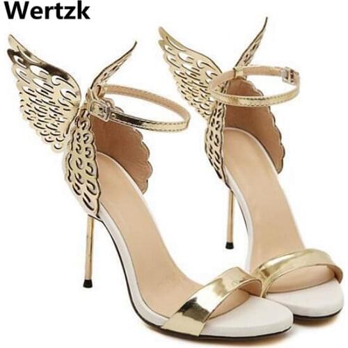 2019 Brand women pumps Butterfly high heel pumps shoes for women sexy peep toe high heels sandals party shoes woman E225