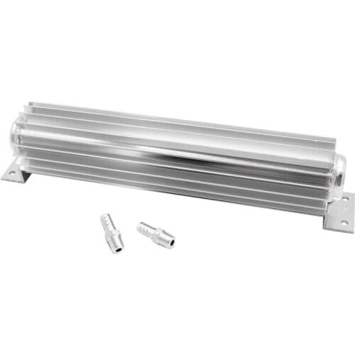 12 inch Aluminum Dual Pass Finned Transmission Cooler Trans C4 C6 700R4 4L60E 727