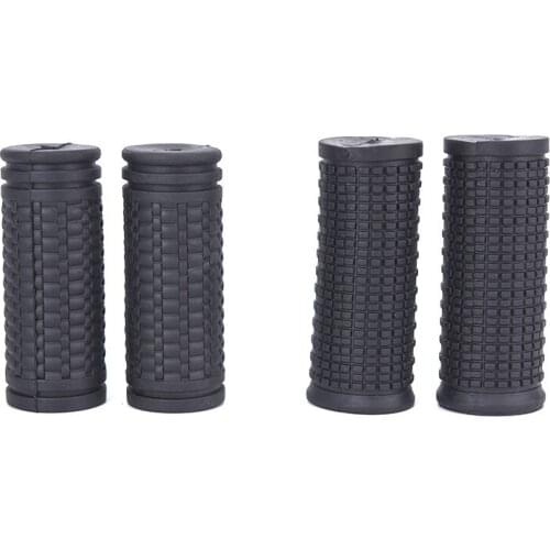 2pcs Bicycle Grips Short Handle Rubber Non Slip Cycling Scooter Bike Parts