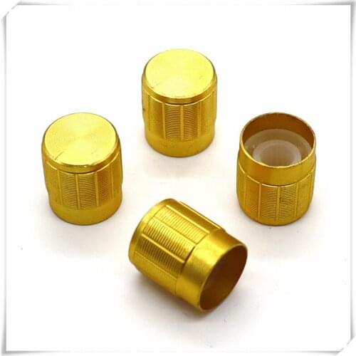 5 Pieces Aluminum Flower Shaft Knob Diameter 15mm Height 17mm Potentiometer Encoder Knob Gear Shaped Inner Hole 6mm