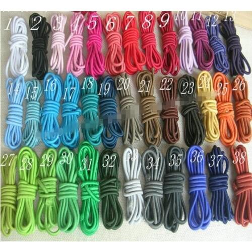 Free Shipping!40 Meters/Lot Strong elastic cord 3mm,stretch elastic shock beading cord Garment Making Diy accessories 40 Colors