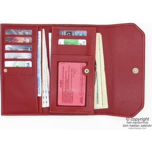 Genuine Leather Wallet | İsme Special Wallet | 18,5x10 | TM 980-3 Gift Wallet