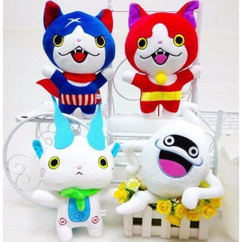 20cm Yokai Watch Toy Jibanyan Komasan Whisper Plush Stuffed Animals Toys Doll for Kids Children
