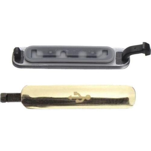 For Galaxy S5 SM-G900 Silver/Gold Color USB Charging Port Caps Cover