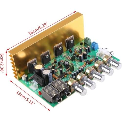Amplification Digital Reverb Microphone 100W+100WAmplifier Tone Board Power Amplifier Board HIFI Stereo