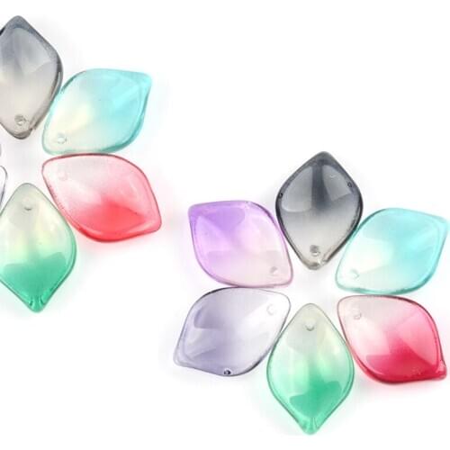 Colors Lily Petals Czech Lampwork Crystal Glass Spacer Beads For Jewelry Making Diy Needlework Bracelet Hairpin Accessories