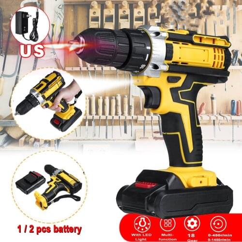 48V Cordless Drill Electric Screwdriver Wireless Power Driver DC Lithium-Ion Battery Wireless Electric Power Screwdriver Drill