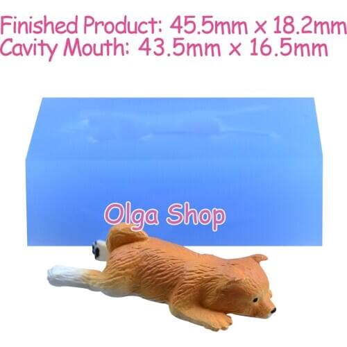 DYL768 Shiba Inu Dog Silicone Mold Jewelry Making Polymer Clay Handmade Resin Candy Chocolate Cupcake Topper Fondant Soap