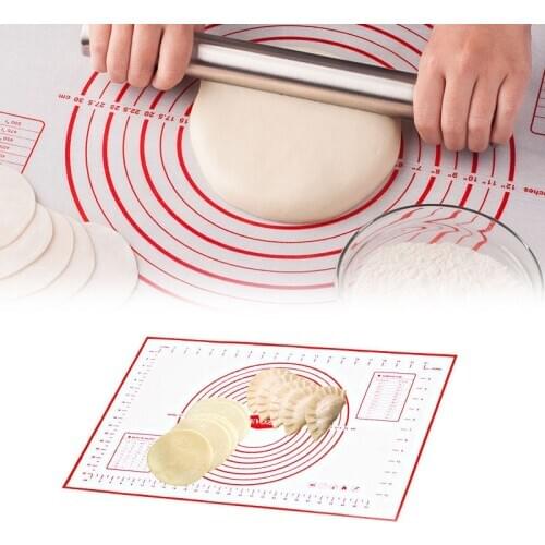 Baking Tool High Temperature Resistance Kitchen Kneading Pad Surface Mat Large Anti Slip Rolling Plate Silica Pad