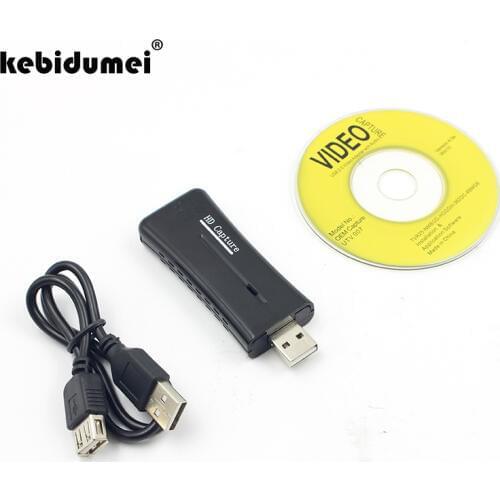 Kebidumei HDMI Video Capture Card USB 2.0 Port HD 1 Way HDMI 1080P Mini Video Capture Acquisition Card for Computer Windows XP
