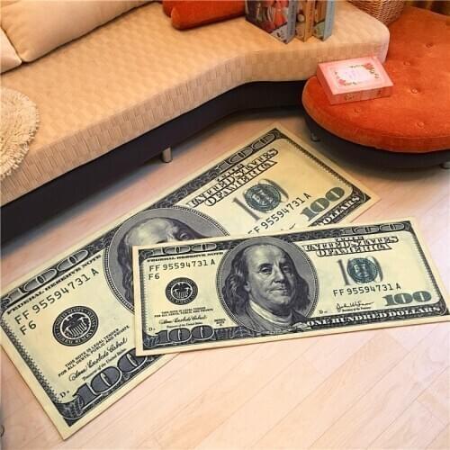 LIU US dollars creative $carpet personality customization Club Hotel Cafe all-match carpet bed mat strip livingroom bedroom rug