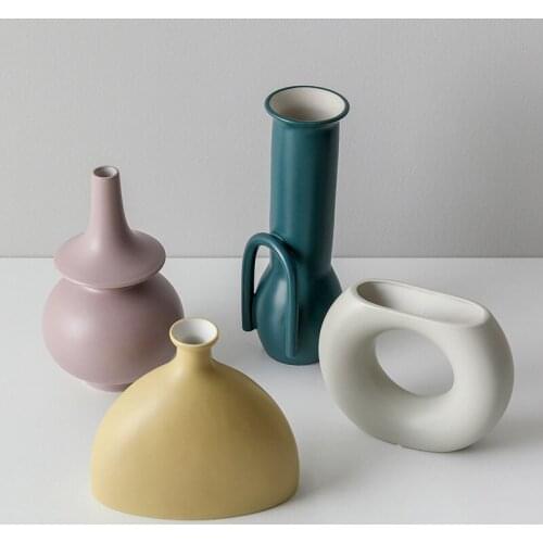 Nordic Ins Small Vase Slicing Pieces Dry Flower Ornaments Home Tabletop Wine Cabinet Xuan Off Turkish Handmade Vase Wall Vase