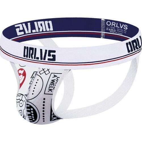 ORLVS Mens Sexy Briefs Jockstrap Gay Slip Thongs Homme Srting Underwear Men Pouch Cuecas Man Cotton Panties Mesh Underpants