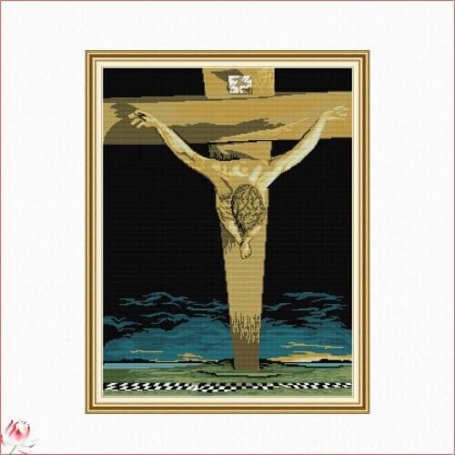 The Suffering People Cross Stitch Kit 11CT 14CT Count Printed Fabric Embroidery DIY Needlework Sewing Home Decoration